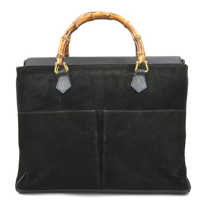 GUCCI グッチ バンブー ハンドバッグ ブラック 14054 レディース【中古 