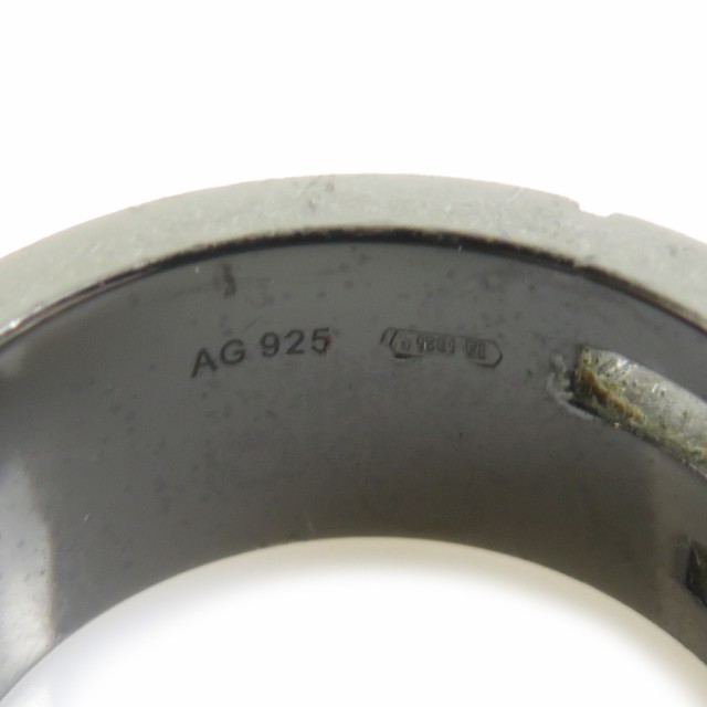 GUCCI グッチ リング・指輪 8.5号 ガンメタル 14069 レディース【中古】 a0485の通販は
