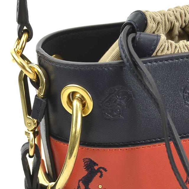Chloe クロエ ショルダーバッグ ネイビー×レッド 14066 レディース