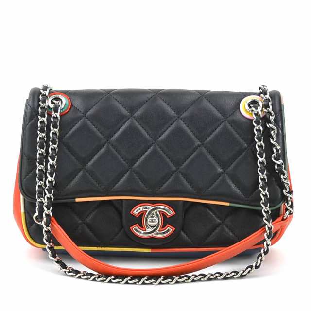 CHANEL シャネル マトラッセ ショルダーバッグ ブラック/マルチカラー 14054 レディース【中古】 e59258a