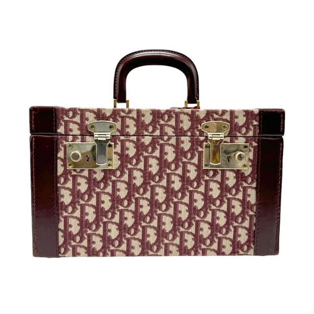 Christian Dior クリスチャンディオール  メイクボックス コスメボックス ボルドー 14070 レディース【中古】 n0417の通販は