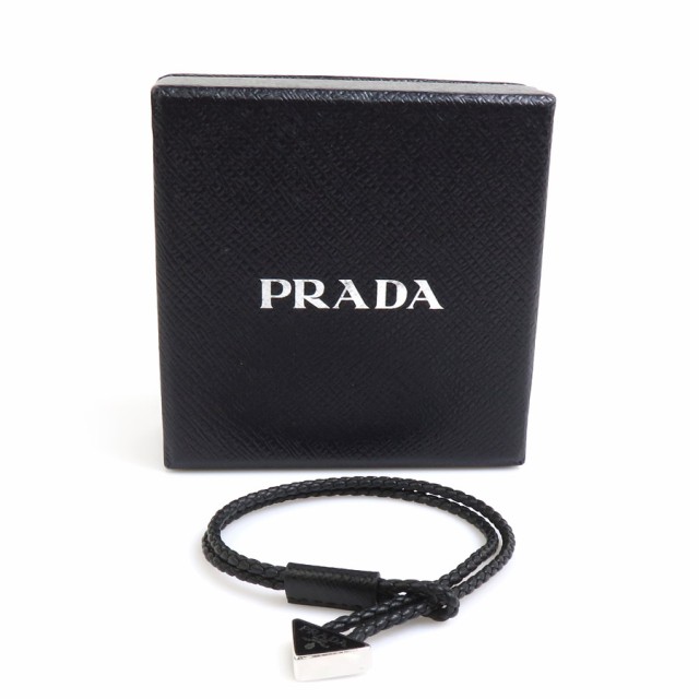 PRADA プラダ ブレスレット ブラック 14054 ユニセックス【中古】 h30578k