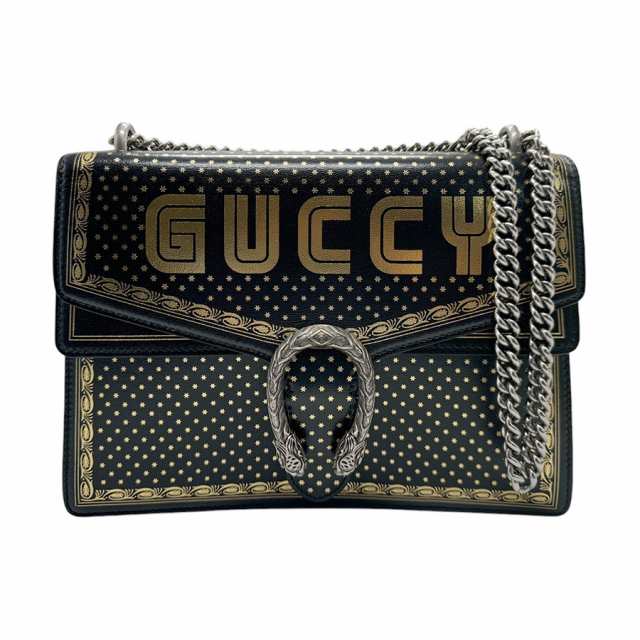 GUCCI グッチ ディオニュソス GUCCY 400235 ショルダーバッグ ブラック 14054 レディース【中古】 z2546