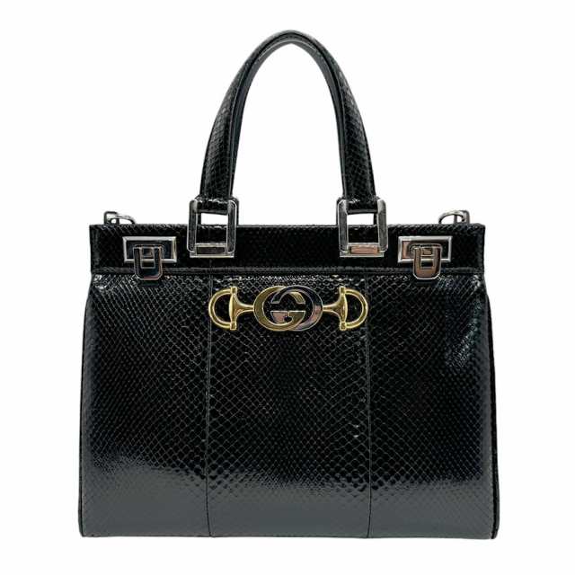 GUCCI グッチ ズゥミ 569712 ハンドバッグ ショルダーバッグ ブラック 14054 レディース【中古】 n0471