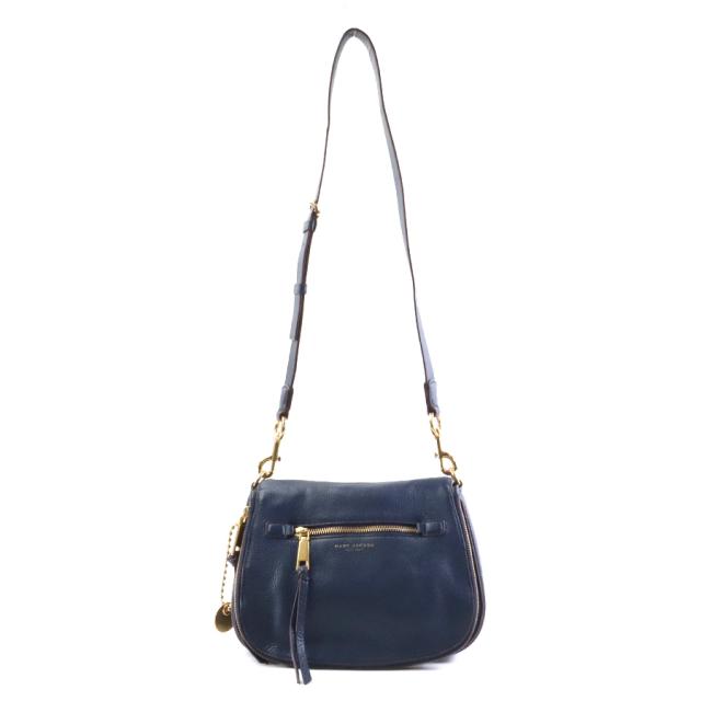 MARC JACOBS マークジェイコブス ショルダーバッグ ネイビー 14066 レディース【中古】 a0500の通販は