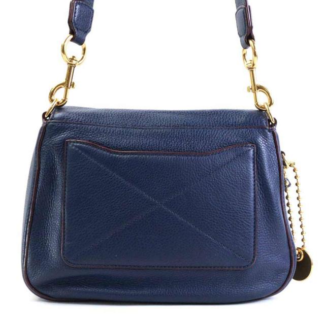MARC JACOBS マークジェイコブス ショルダーバッグ ネイビー 14066 レディース【中古】 a0500の通販は