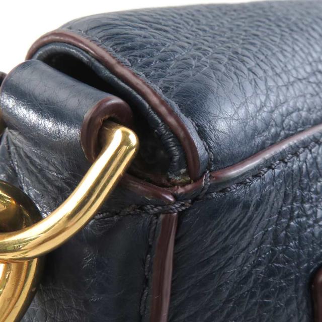 MARC JACOBS マークジェイコブス ショルダーバッグ ネイビー 14066 レディース【中古】 a0500の通販は