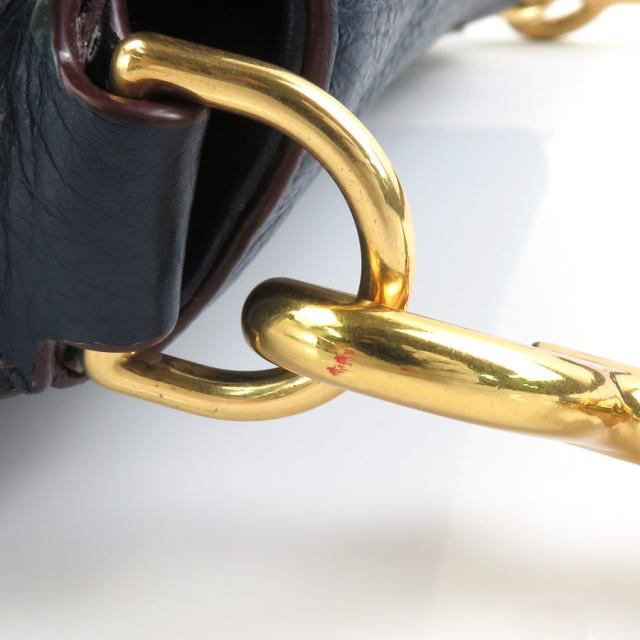 MARC JACOBS マークジェイコブス ショルダーバッグ ネイビー 14066 レディース【中古】 a0500の通販は