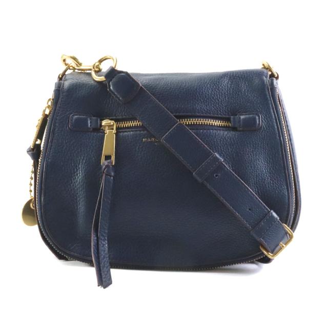 MARC JACOBS マークジェイコブス ショルダーバッグ ネイビー 14066 レディース【中古】 a0500の通販は