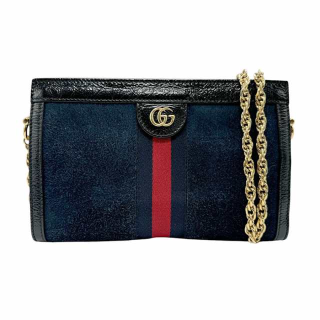 GUCCI グッチ オフィディア 503877 ショルダーバッグ ネイビー/レッド 14066 レディース【中古】 n0518