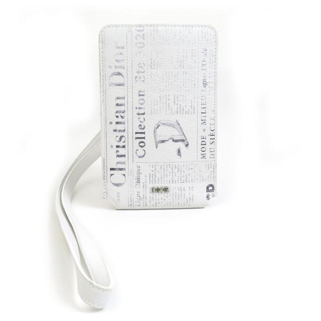 Christian Dior クリスチャンディオール スマートフォンケース フォンケース フォンホルダー ホワイト 14056 ユニセックス【中古】 h30634jの通販は