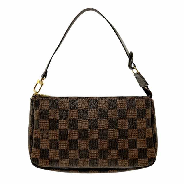 LOUIS VUITTON ルイ ヴィトン ポシェット アクセソワール ダミエ ハンドバッグ アクセサリーポーチ ブラウン 14057 レディース【中古】 n