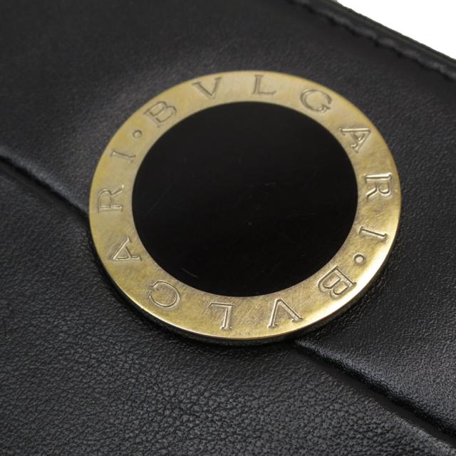 BVLGARI ブルガリ ラウンドファスナー長財布 ブラック 14054 ユニ