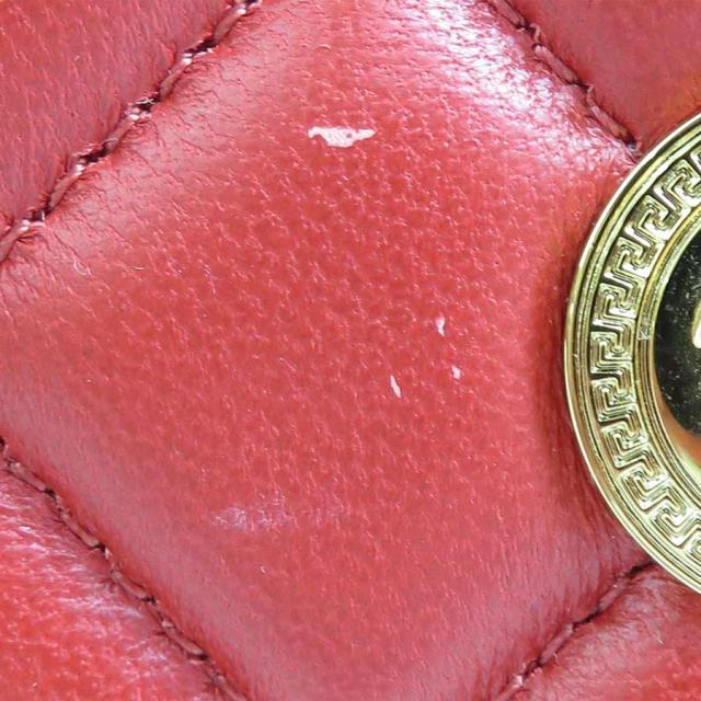 VERSACE ヴェルサーチ メデューサ 二つ折り財布 レッド 14060