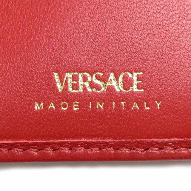 VERSACE ヴェルサーチ メデューサ 二つ折り財布 レッド 14060