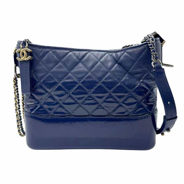 CHANEL シャネル ガブリエル ドゥ シャネル ショルダーバッグ ダークブルー 14067 レディース【中古】 n0693の通販は 282,000円
