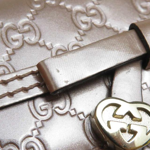 GUCCI グッチ マイクログッチシマ 322322 キーケース ベージュ 14059