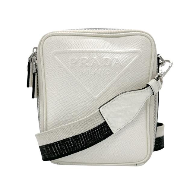 PRADA プラダ ショルダーバッグ ホワイト 14056 ユニセックス【中古 