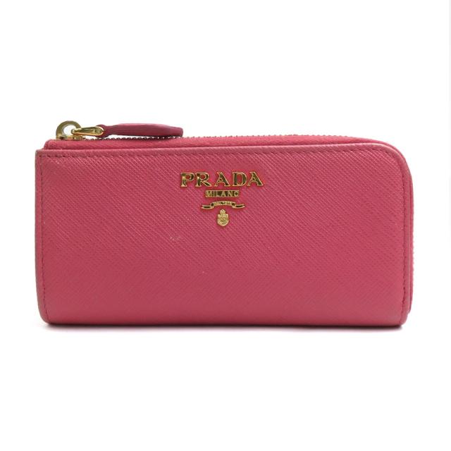 PRADA プラダ 1PP026 コインケース ピンク 14061 レディース【中古】 t19603aの通販は