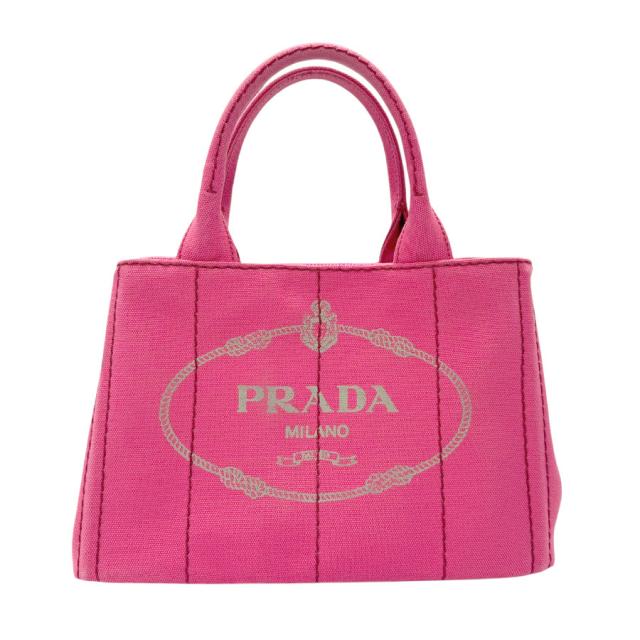 PRADA プラダ カナパ ハンドバッグ トートバッグ ショルダーバッグ ピンク 14061 レディース【中古】 z2860の通販は