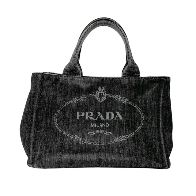 PRADA プラダ カナパ 1BG439 ハンドバッグ ショルダーバッグ ブラック 14054 レディース【中古】 z2861の通販は