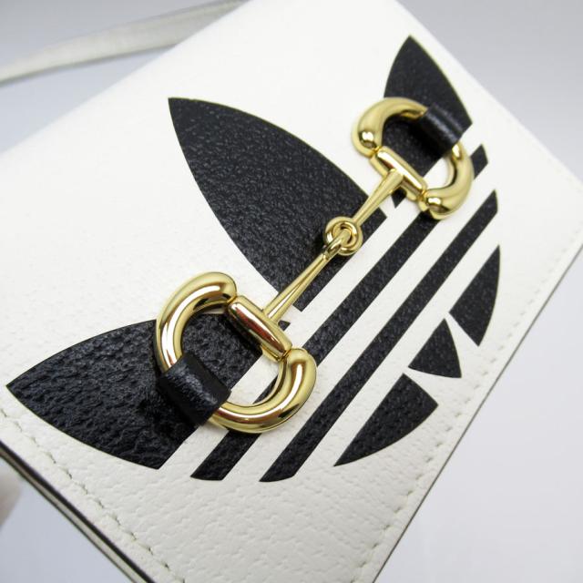 GUCCI グッチ x adidas 702248 二つ折り財布 ショルダーウォレット  