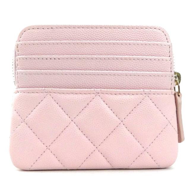 CHANEL シャネル シャネル19ジップ コインケース ライトピンク 14061