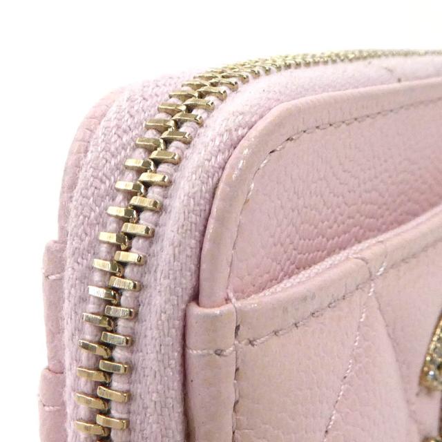 CHANEL シャネル シャネル19ジップ コインケース ライトピンク 14061