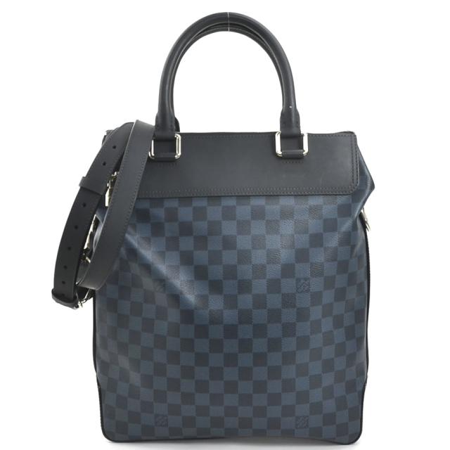 LOUIS VUITTON ルイ ヴィトン グリニッジ ダミエ コバルト N41351 ハンドバッグ ショルダーバッグ ネイビー 14066 メンズ【中古】 99999g