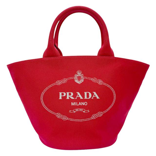 PRADA プラダ カナパ 1BG186 ハンドバッグ ショルダーバッグ レッド 14060 レディース【中古】 z2931の通販は
