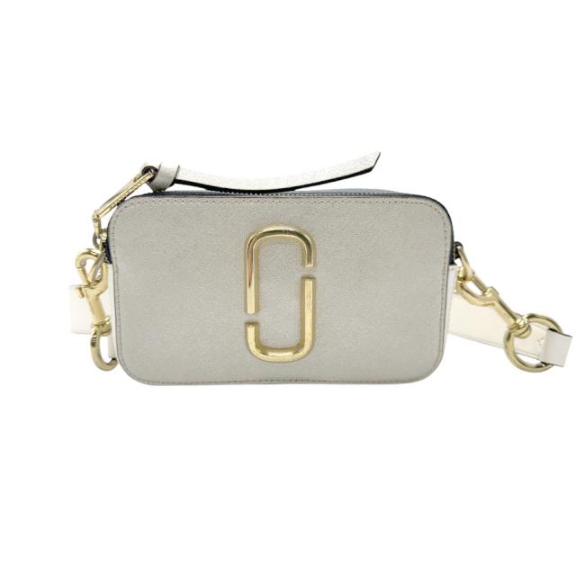 MARC JACOBS マークジェイコブス スナップショット ショルダーバッグ ゴールド×ネイビー×ホワイト 14068 レディース【中古】 n0817