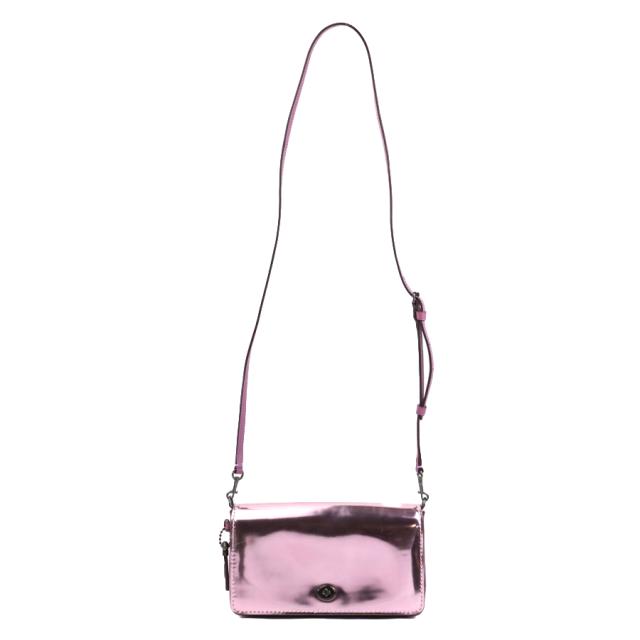 COACH コーチ ショルダーバッグ メタリックピンク 14061 レディース【中古】 55785kの通販は