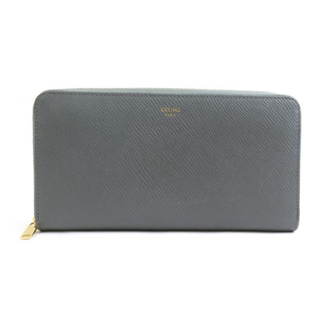 CELINE セリーヌ ラウンドファスナー長財布 グレー 14055 ユニ CELINE セリーヌ ラウンドファスナー長財布 グレー 14055 ユニ