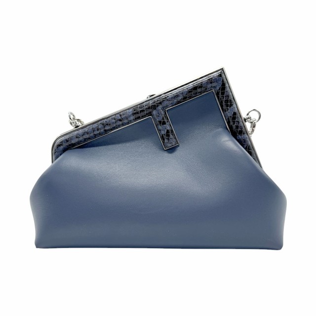 FENDI フェンディ ファースト 8BP129 AGWR ショルダーバッグ ブルー 14067 レディース【中古】 n0823の通販は 104,000円