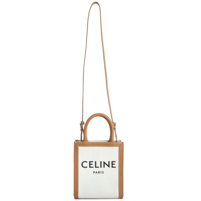 CELINE セリーヌ ミニ バーティカルカバ ハンドバッグ ショルダーバッグ ナチュラル/ブラウン 14059 レディース【中古】 s0467j CELINE セリーヌ ミニ バーティカルカバ ハンドバッグ ショルダー