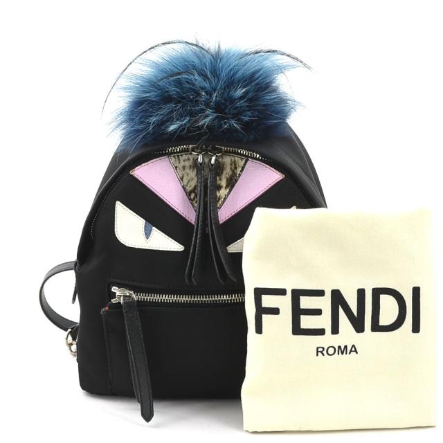 FENDI フェンディ モンスターバグズ 8BZ038-48Z リュック ブラック