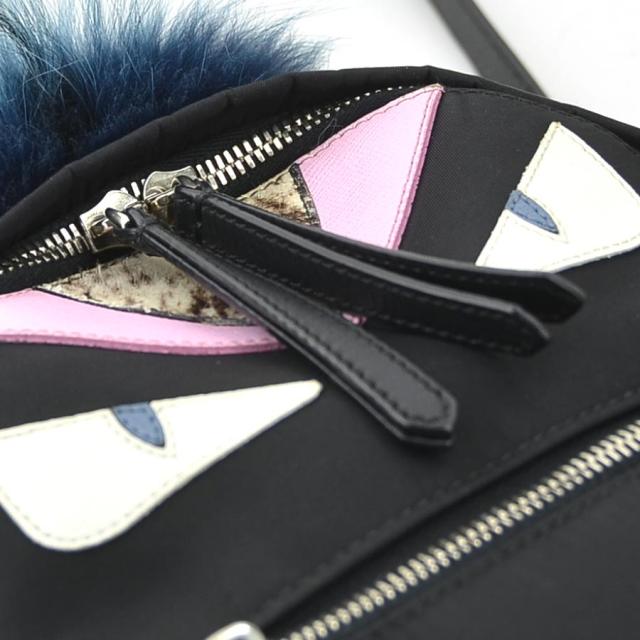 FENDI フェンディ モンスターバグズ 8BZ038-48Z リュック ブラック/ブルー 14054 レディース【中古】 e59714j FENDI フェンディ モンスターバグズ 8BZ038-48Z リュック ブラック