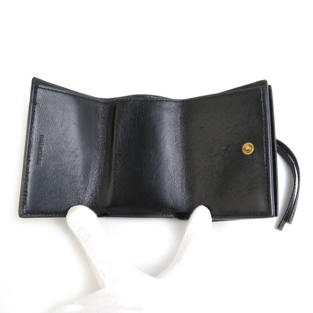 BALENCIAGA バレンシアガ 三つ折り財布 ブラック 14054 ユニセックス【中古】 55818k BALENCIAGA バレンシアガ 三つ折り財布 ブラック 14054 ユニセックス