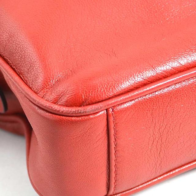 PRADA プラダ ハンドバッグ レッド/シルバー 14060 レディース【中古