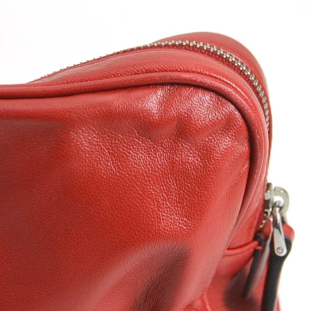 PRADA プラダ ハンドバッグ レッド/シルバー 14060 レディース【中古