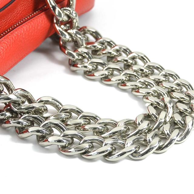 PRADA プラダ ハンドバッグ レッド/シルバー 14060 レディース【中古