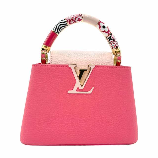 LOUIS VUITTON ルイ ヴィトン カプシーヌMINI バイ・ザ・プール M22796 ハンドバッグ ショルダーバッグ ローズ 14061 レディース【中古】 z3032の通販は