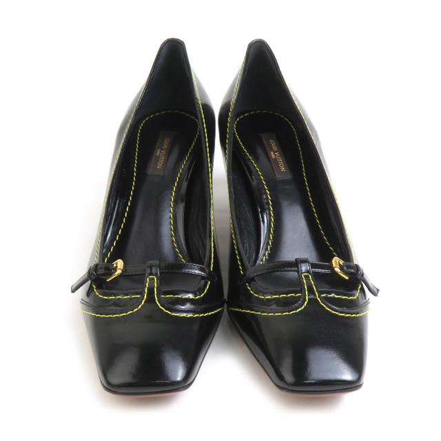 LOUIS VUITTON ルイ ヴィトン パンプス ブラック/イエロー 14054 レディース【中古】 e59759i LOUIS VUITTON ルイ ヴィトン パンプス ブラック/イエロー 14054