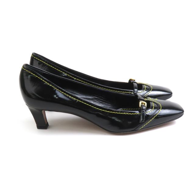 LOUIS VUITTON ルイ ヴィトン パンプス ブラック/イエロー 14054