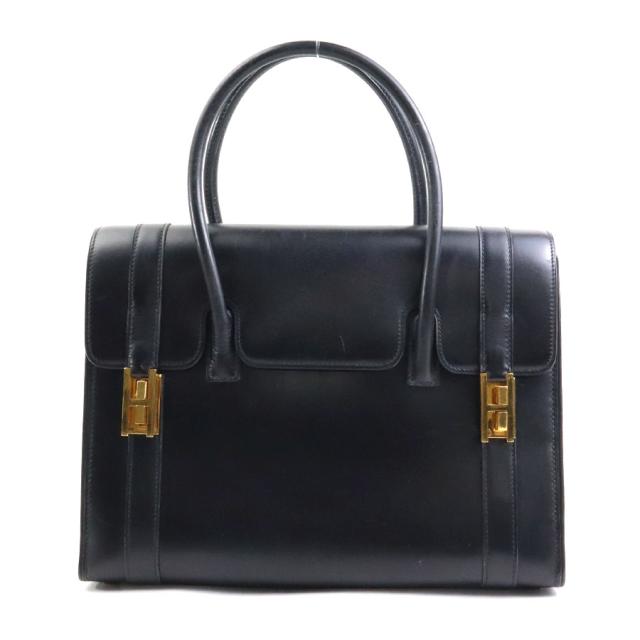 HERMES エルメス ドラッグ27 ハンドバッグ ブラック 14054 レディース【中古】 90045a