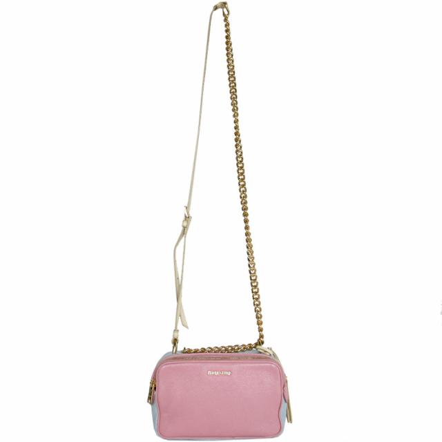 MIUMIU ミュウミュウ ショルダーバッグ ピンク/ブルー/イエロー 14061 レディース【中古】 s0497a MIUMIU ミュウミュウ ショルダーバッグ ピンク/ブルー/イエロー 14061