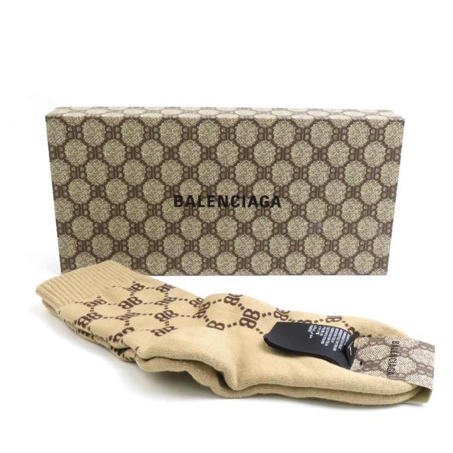 BALENCIAGA バレンシアガ GUCCIコラボ ソックス 靴下 ベージュ