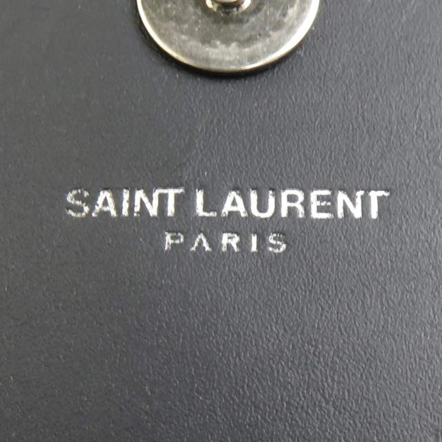 SAINT LAURENT サンローラン チェーンウォレット ブラック×マルチ