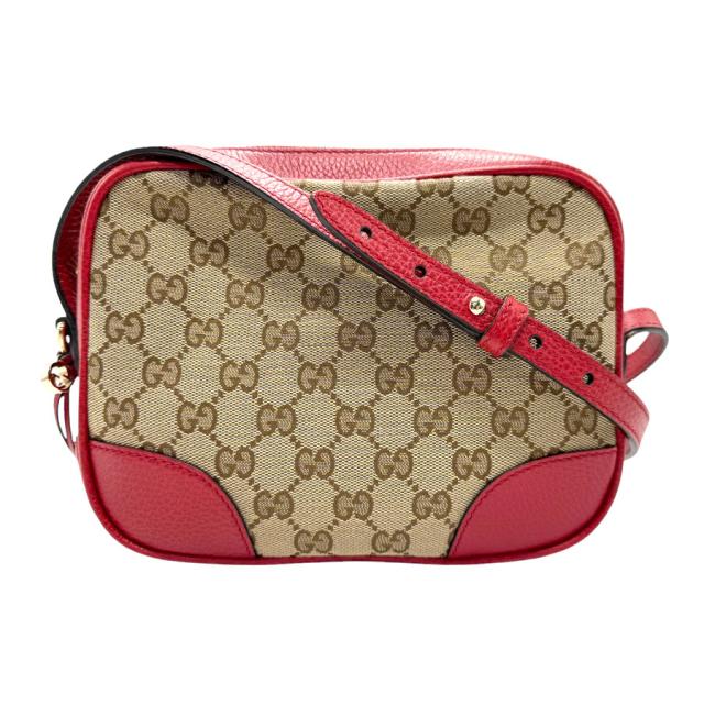 GUCCI グッチ 449413 ショルダーバッグ レッド×ブラウン 14060 レディース【中古】 z3210の通販は 75,800円