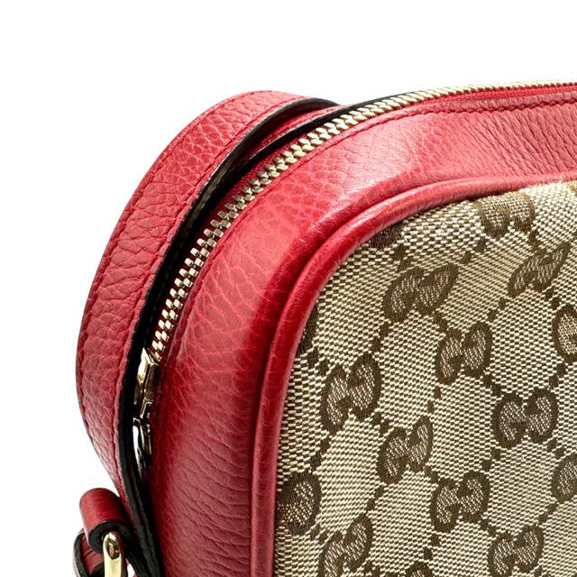 GUCCI グッチ 449413 ショルダーバッグ レッド×ブラウン 14060